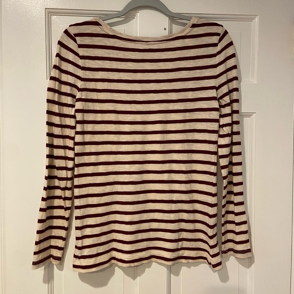 Loft Cotton Long Sleeve Top Medium - Picture 5 of 7